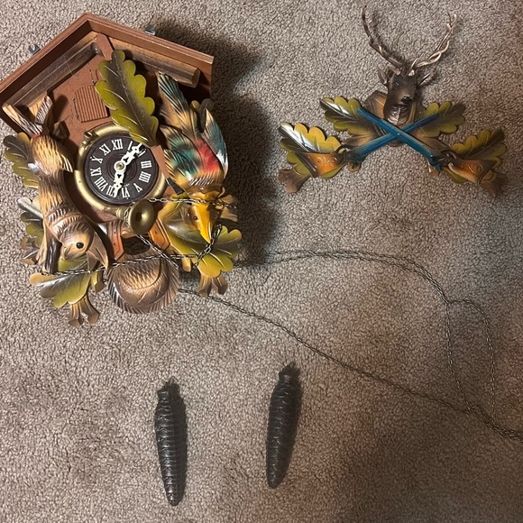 Other - Vintage antique old hunting cuckoo clock (not sure) if works